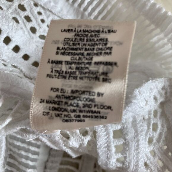 Anthro Maeve Ladder Lace Tank Top Sz 4 - Picture 6 of 6